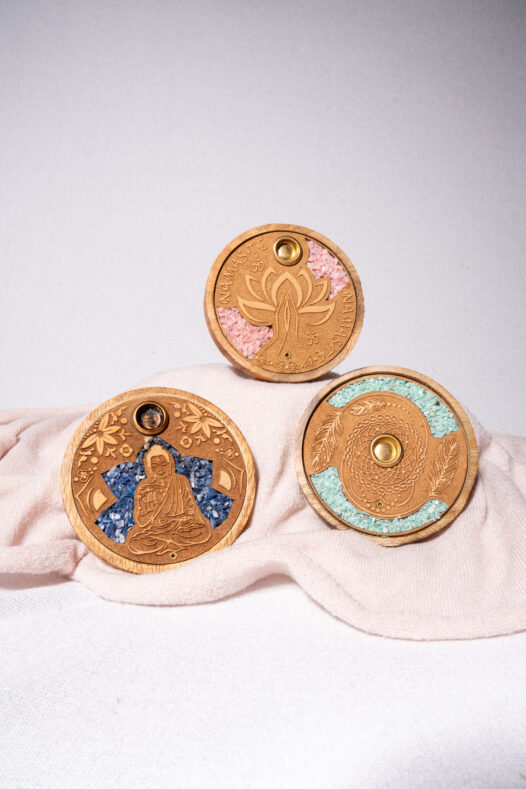 Porte encens pierre naturelle