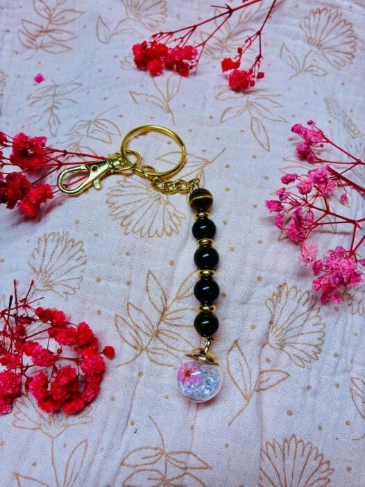 porte clef oeil du tigre et oeil de faucon