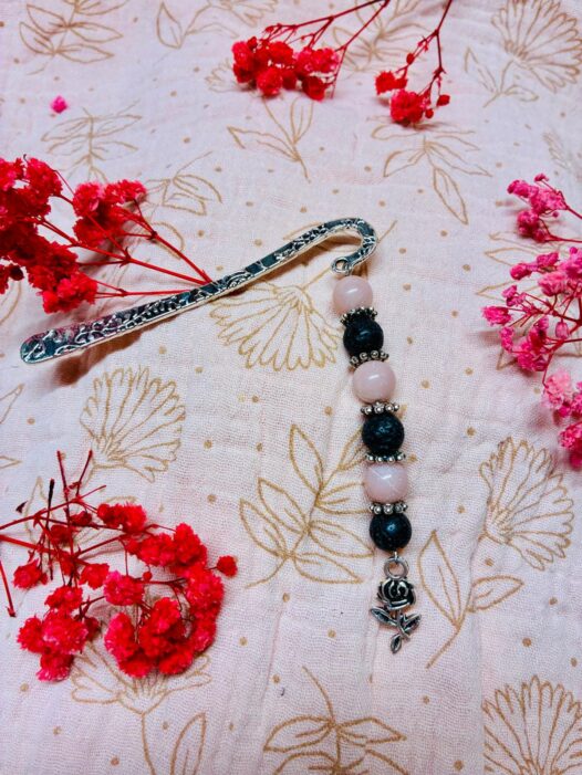 marque page pierre de lave et opale