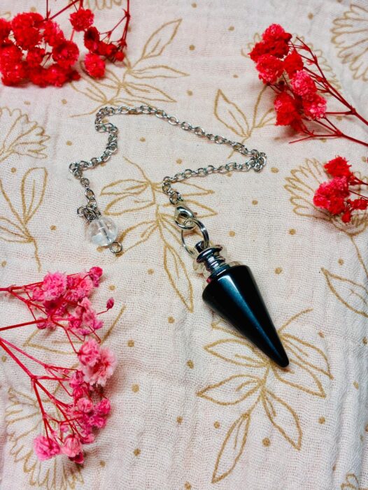 pendule obsidienne